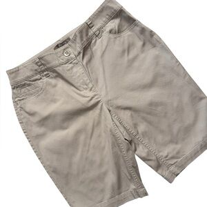 . Chico’s Khaki Chino Shorts Beige Casual Summer Size 0, small